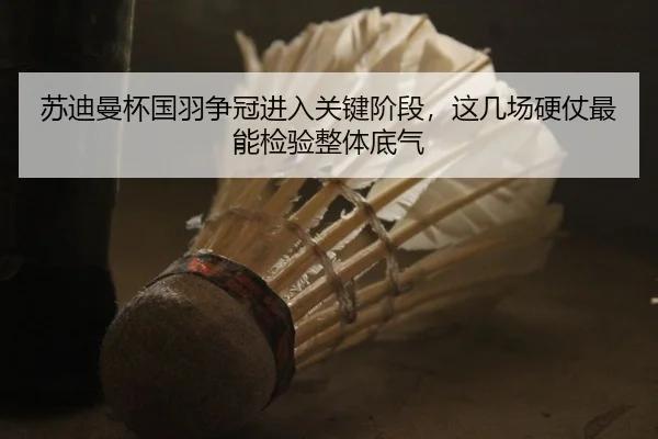 苏迪曼杯国羽争冠进入关键阶段，这几场硬仗最能检验整体底气